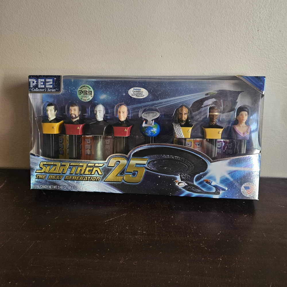 Star Trek TNG 25th Anniversary PEZ Set Limited Edition 2012 W/Locutus. New